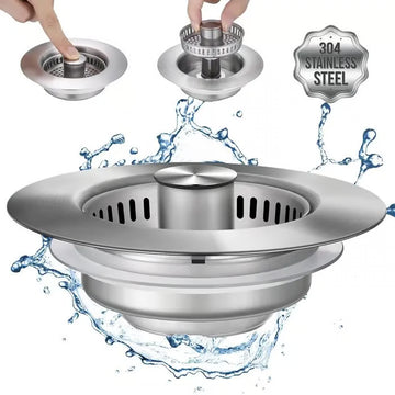 50k + vendu! Presque parti🔥3 en 1 Passe-casse de vidange de cuisine Gadgets de cuisine