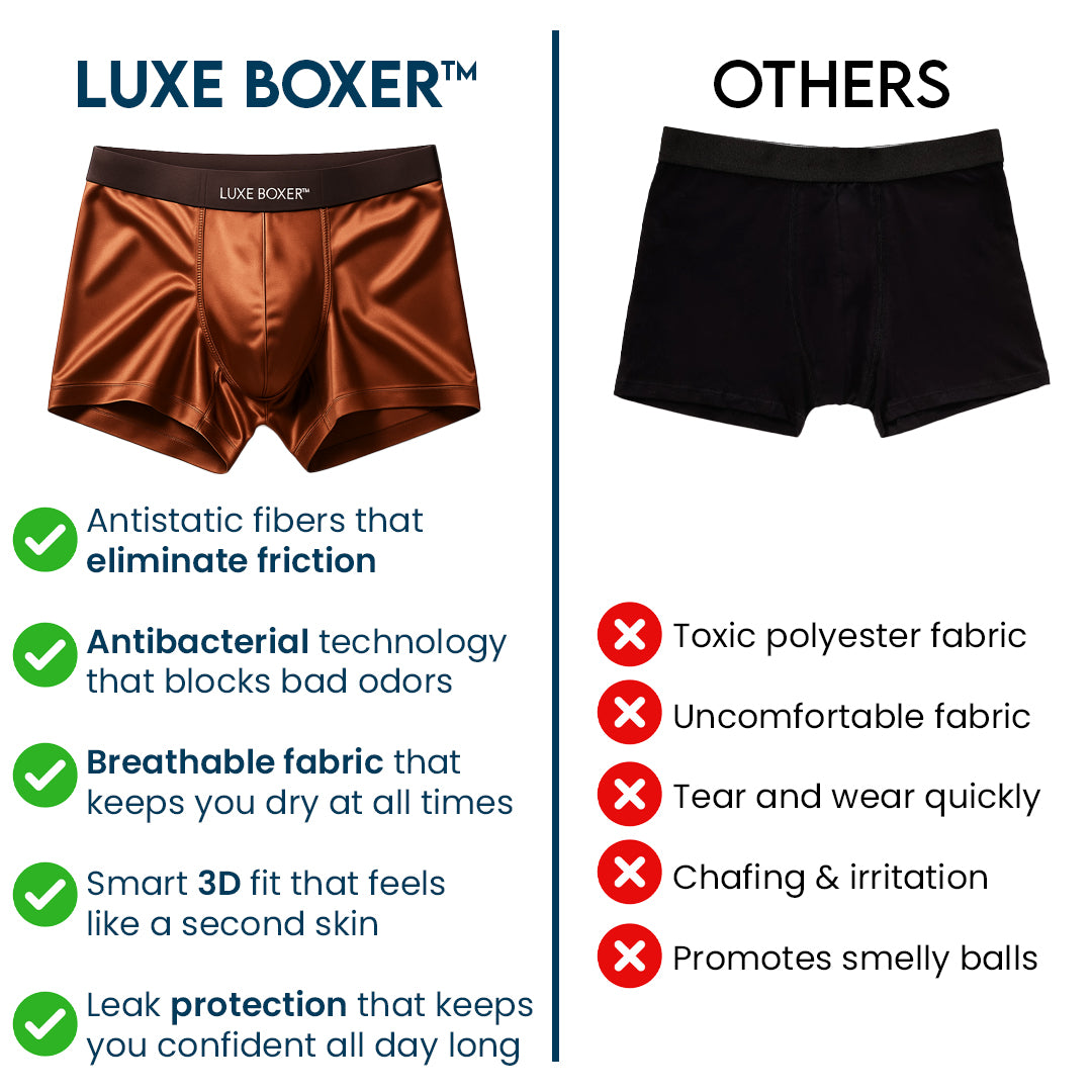 Ropa interior de seda premium de Luxe Boxer ™ Ultra cómoda
