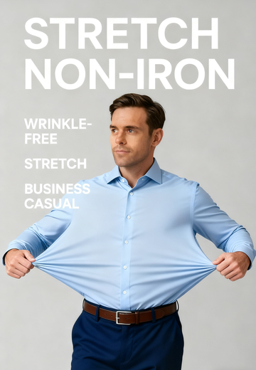 The "Infinite" Performance Shirt | 4-Way Stretch & Zero-Iron ( Buy 2 Get Free Shipping )