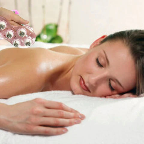 Găng tay massage sâu với các quả cầu quay