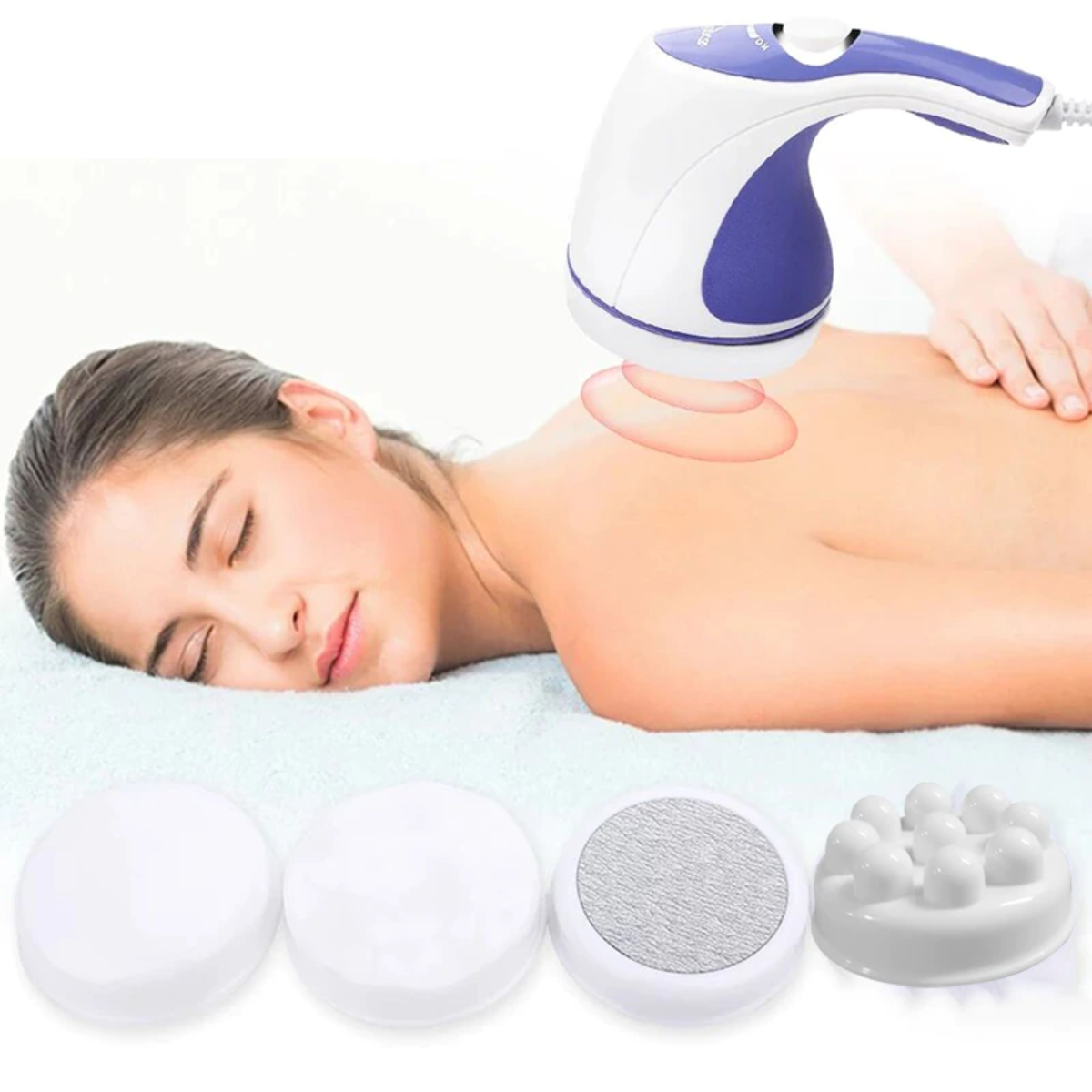 Bärbar orbitalformning massager