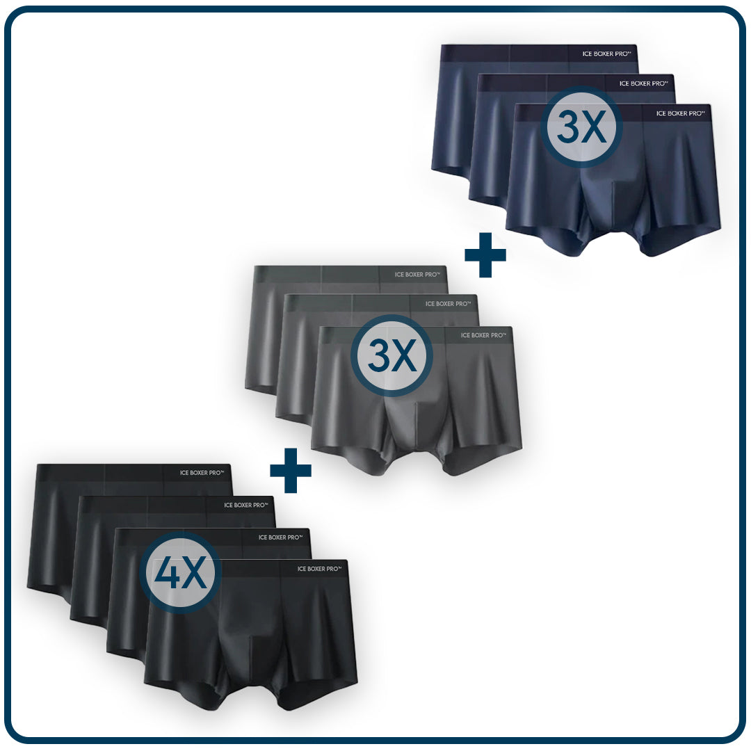 Ice Boxer Pro ™ - ropa interior de seda premium ultra cómoda