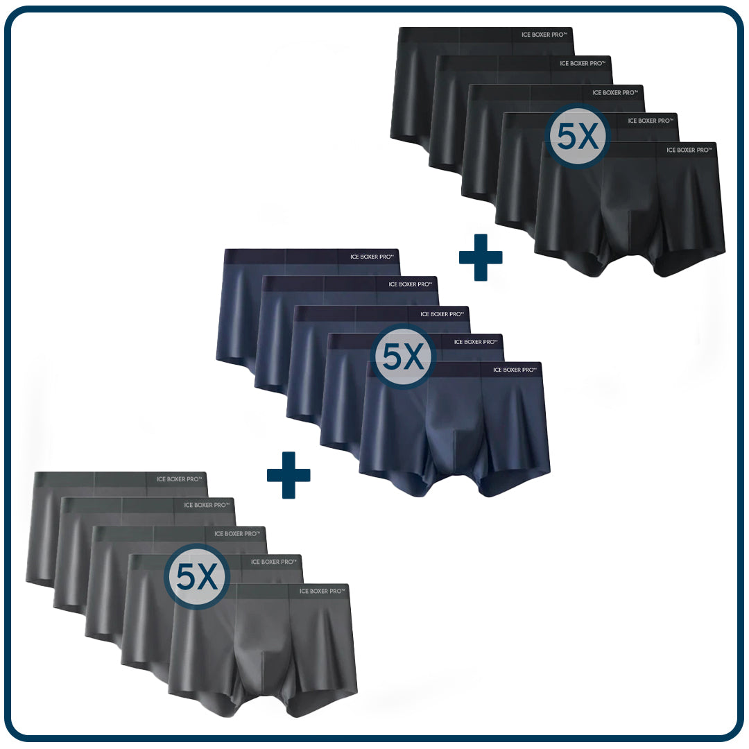 Ice Boxer Pro ™ - ropa interior de seda premium ultra cómoda