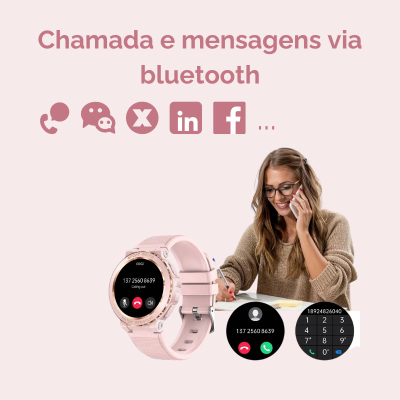 Reloj deportivo inteligente femenino
