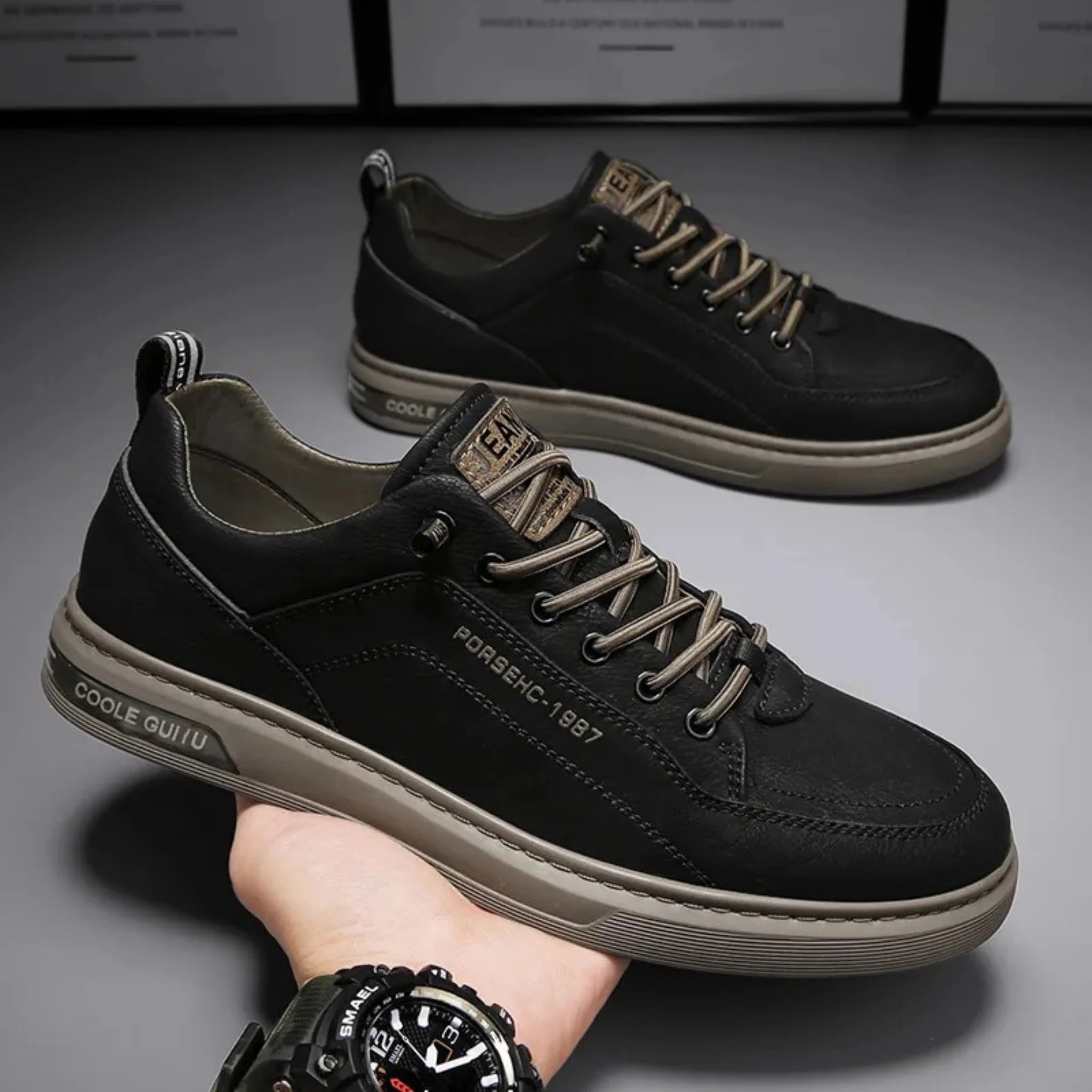 Elitestep ™ - Sneaker in pelle maschile