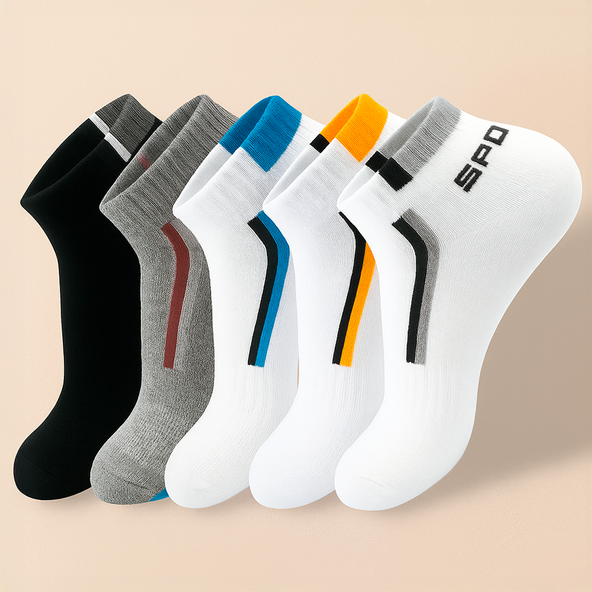 [عبوات متعددة] بوكسر GridWeave + 5 أزواج مجانية من الجوارب