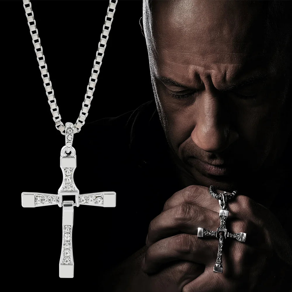 Dominic Toretto ketting met 316L roestvrijstalen kruishanger - levenslange garantie
