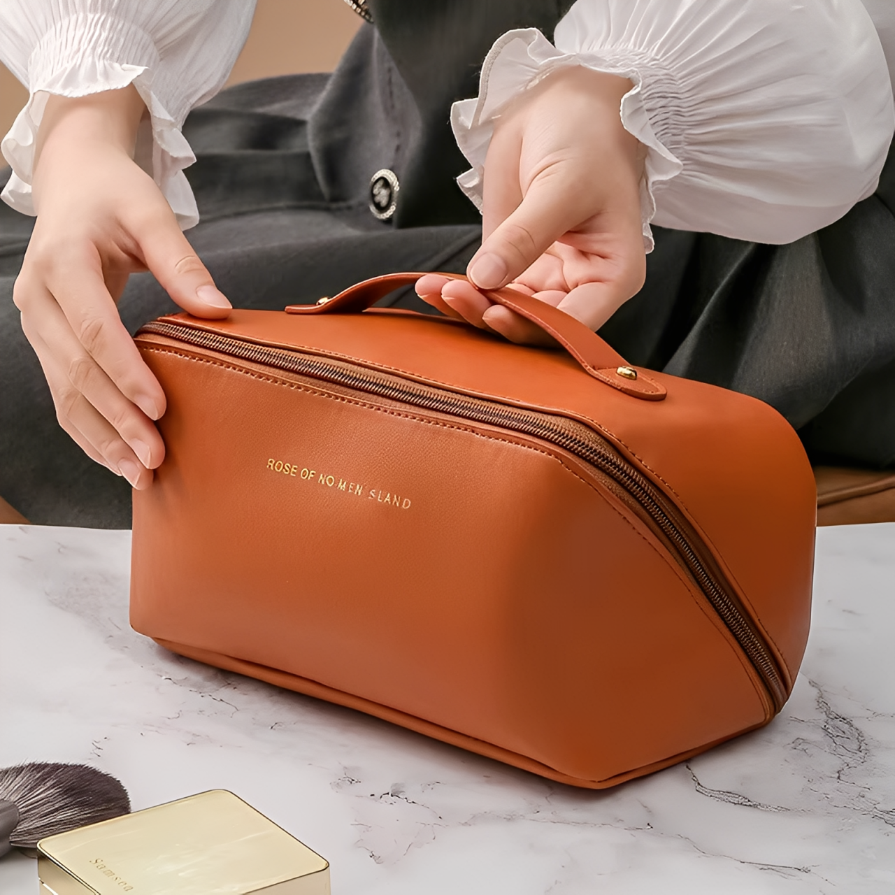 Beauty Bag™ Premium Travel Bag - Free Brush Set Included