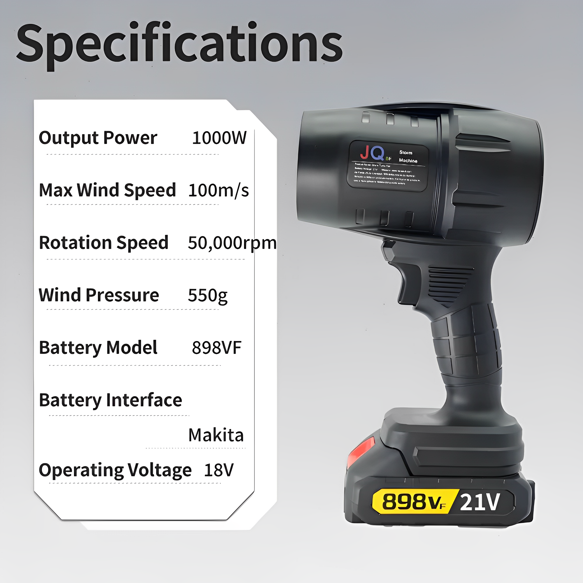 Powersweep Pro ™ - Xforce Blower + Batería y cargador gratis de 21V