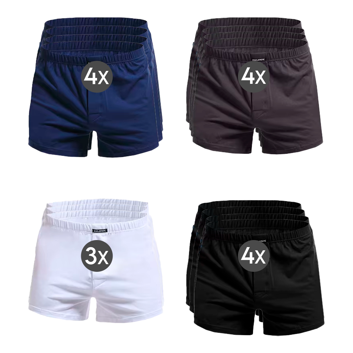 [حزم متعددة] شورت بوكسر SoftStretch™ + محفظة مجانية متضمنة