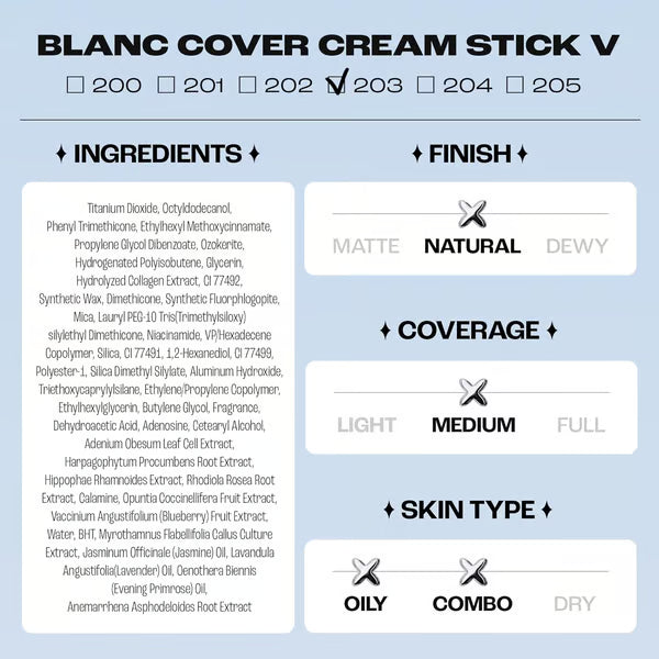 🎁🎉Meet the Blanc Cover Stick V — Your All-in-One Beauty Essential