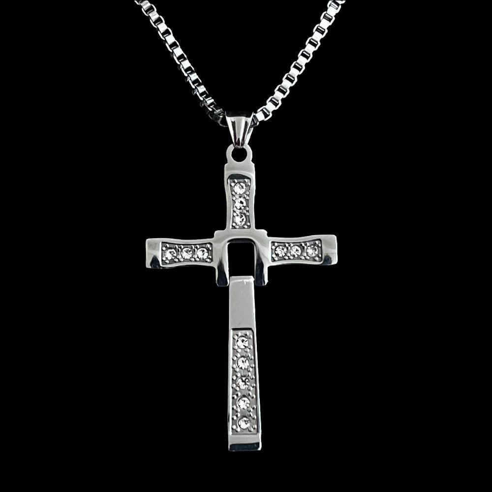 Dominic Toretto ketting met 316L roestvrijstalen kruishanger - levenslange garantie