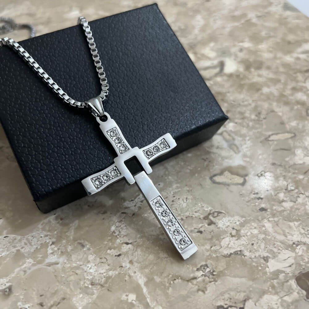 Dominic Toretto ketting met 316L roestvrijstalen kruishanger - levenslange garantie