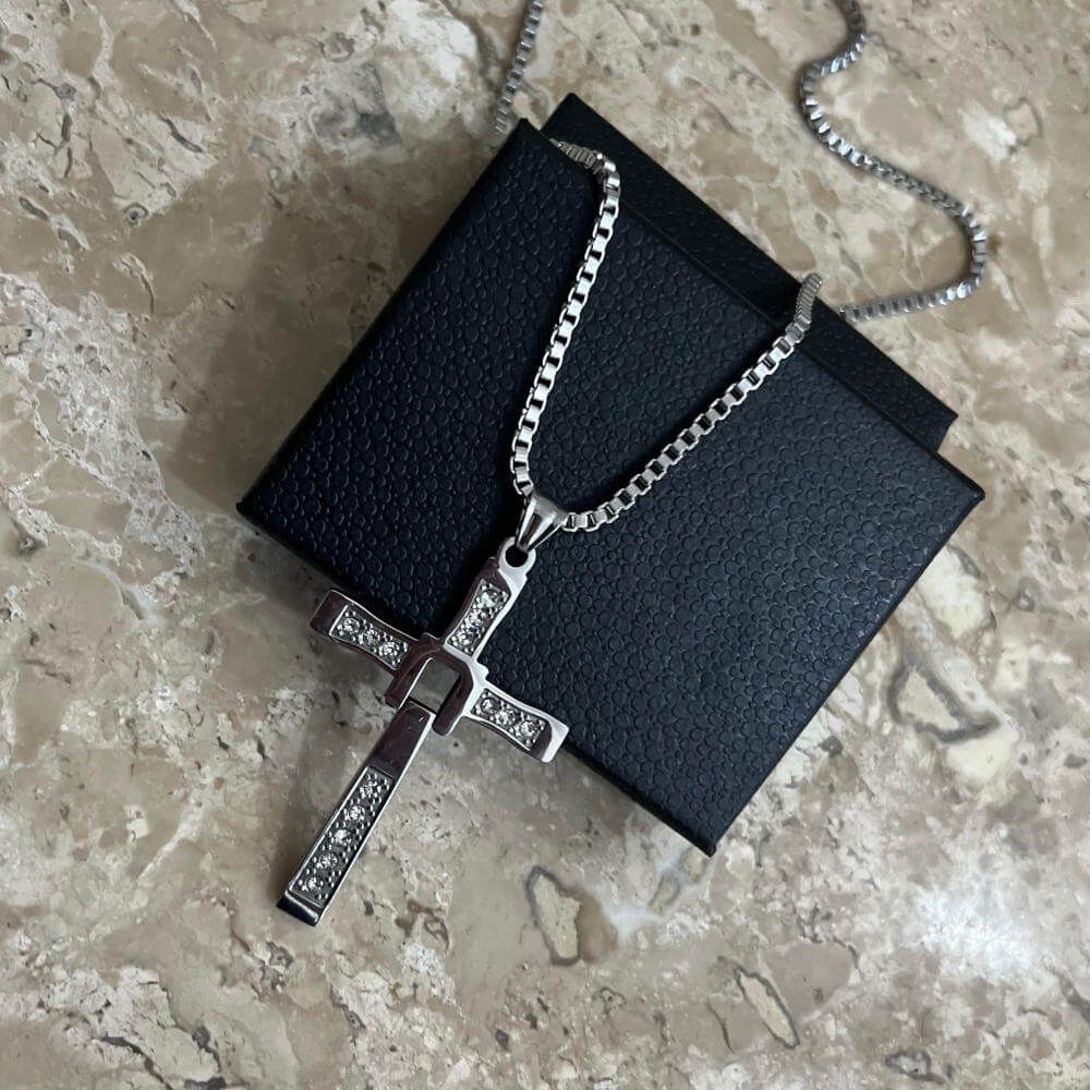 Dominic Toretto ketting met 316L roestvrijstalen kruishanger - levenslange garantie