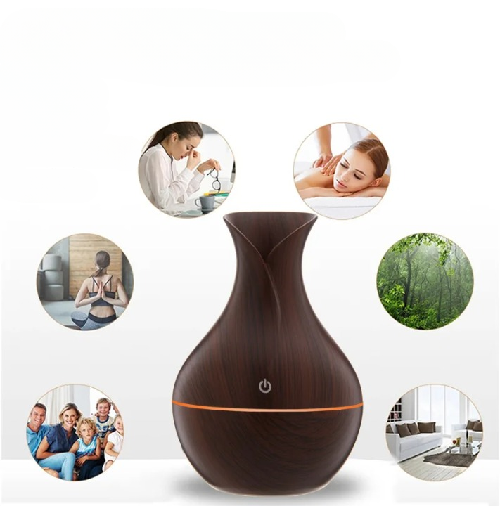 Humidificador portátil con 200 ml de difusor de aceite esencial