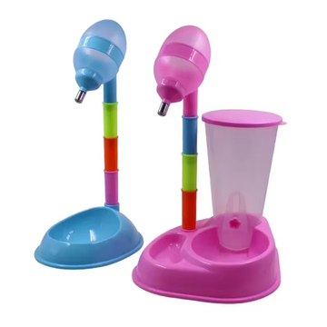 Alimentador con dispensador y cuenco de agua de mascotas