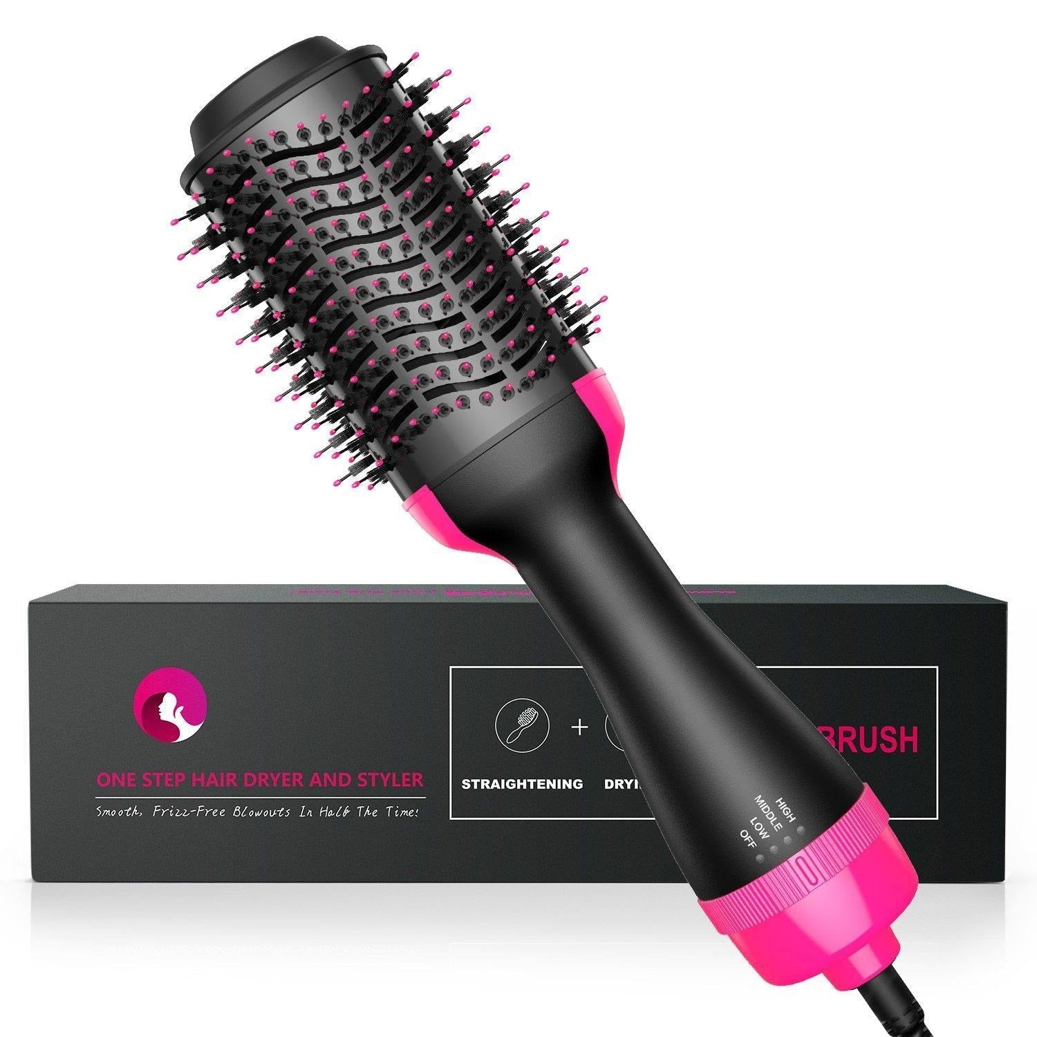 Secador de cabello y cepillo enderezado
