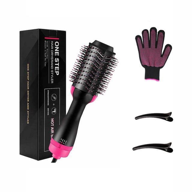 Secador de cabello y cepillo enderezado