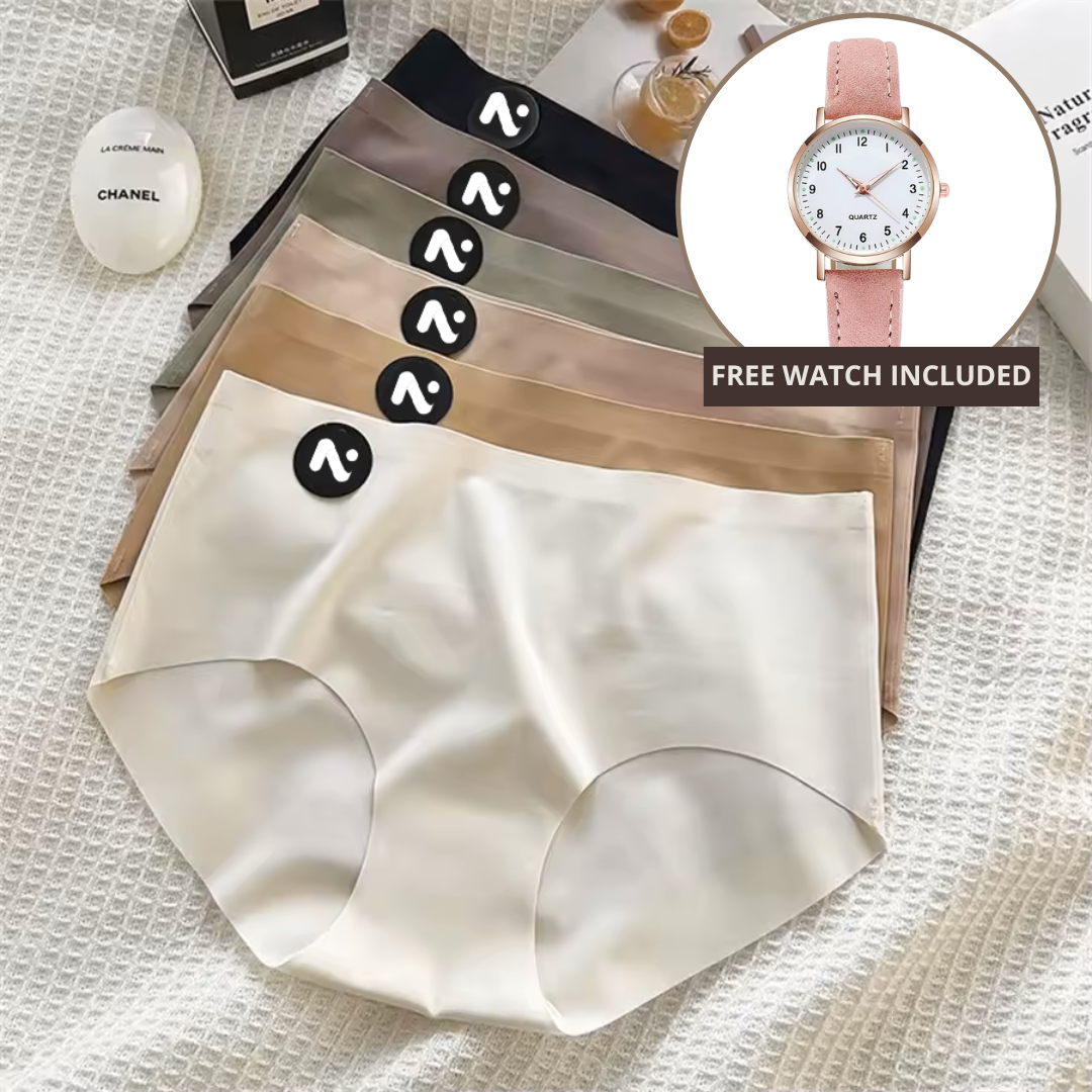 Ice Pro Panty™ – Seamless Luxury Underwear with Free Minimalist Watch