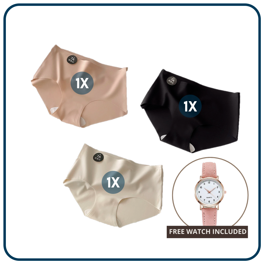 Ice Pro Panty™ – Seamless Luxury Underwear with Free Minimalist Watch